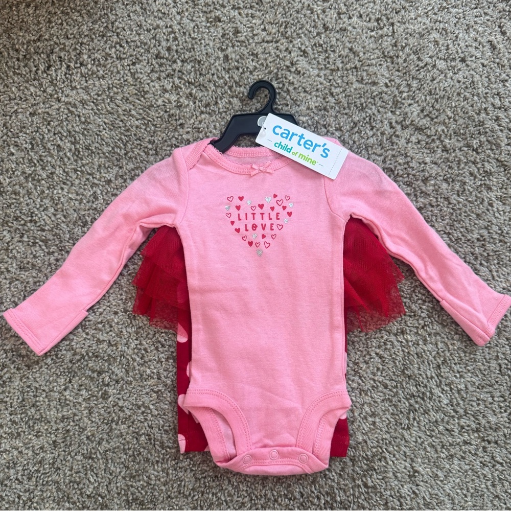 Carter's Pink and Red Bodysuit Set